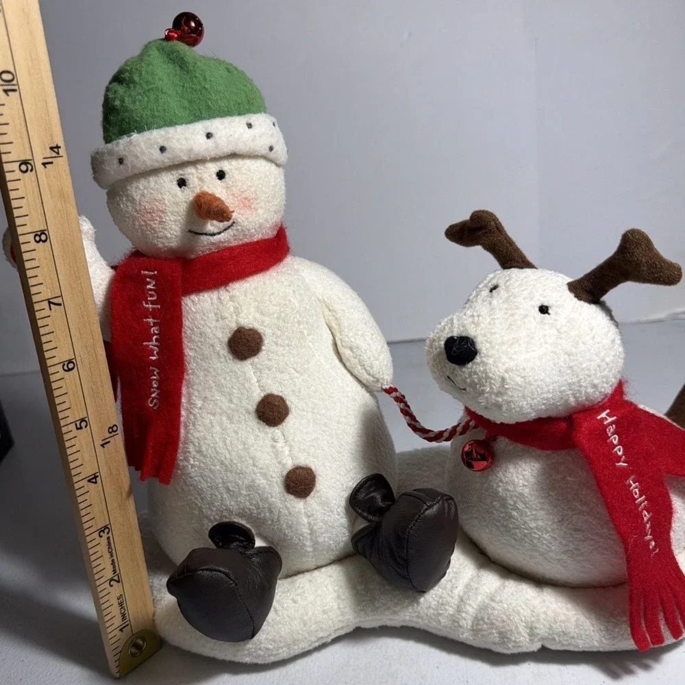 Hallmark Jingle Pals Snowman and Dog Animated Musical Plush Christmas Decor 10